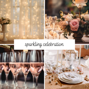 sparkling celebration wedding theme