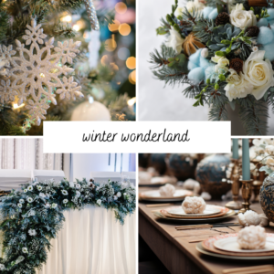 winter wonderland wedding theme